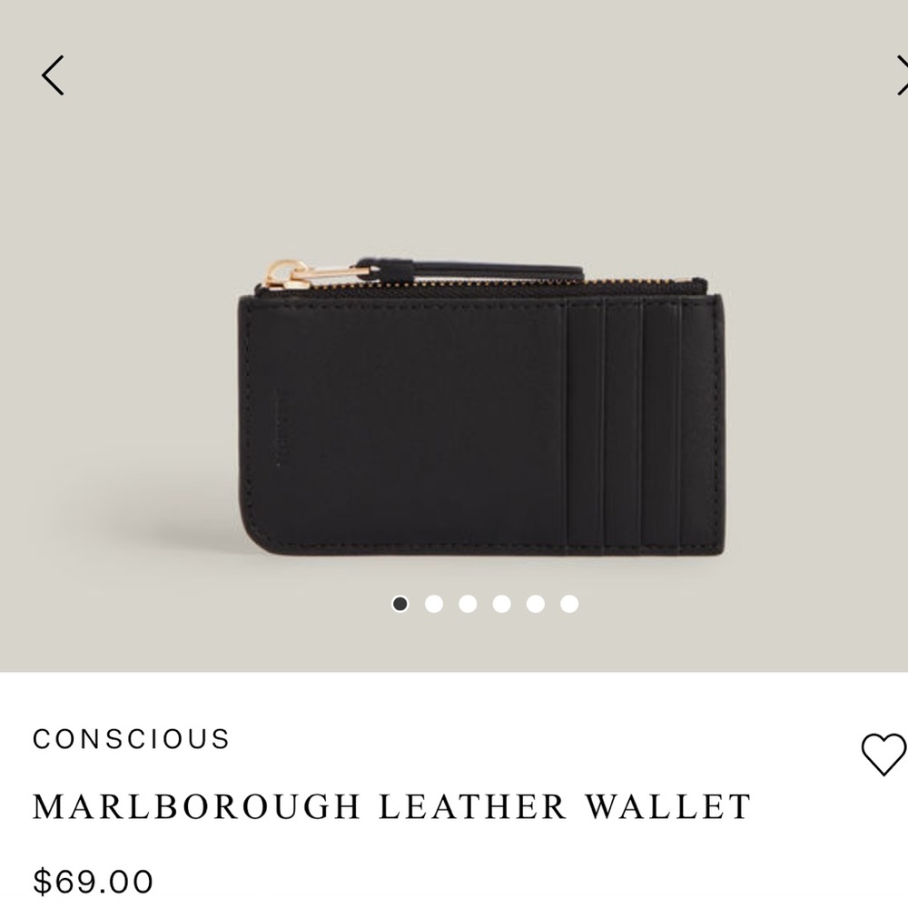 AllSaints leather cardholder wallet